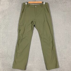 Badlands Scree Pants Men's 34 x 33 Olive Stretch Nylon Articulated Knees Hiking